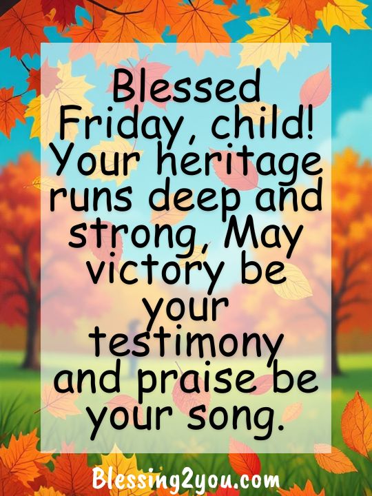 African American Spiritual Friday Blessings