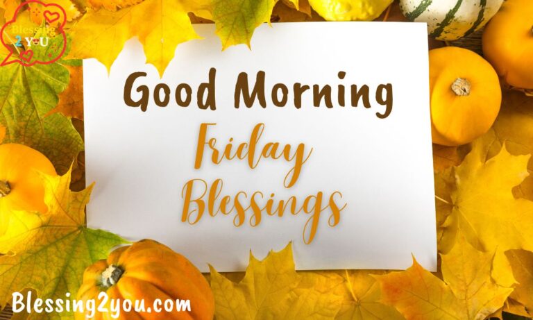 Good Morning Friday Blessings