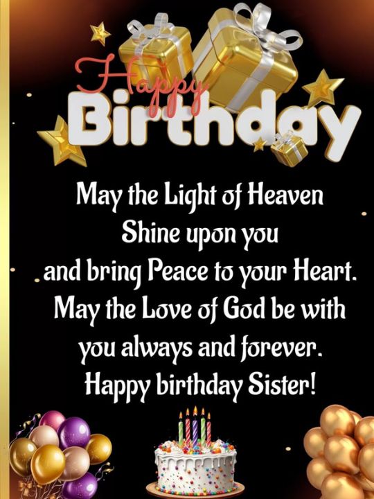 Happy Birthday Sister Blessings