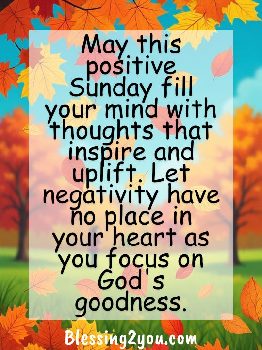 Positive Sunday Blessings