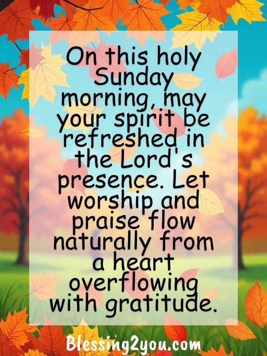 Sunday Morning Blessings