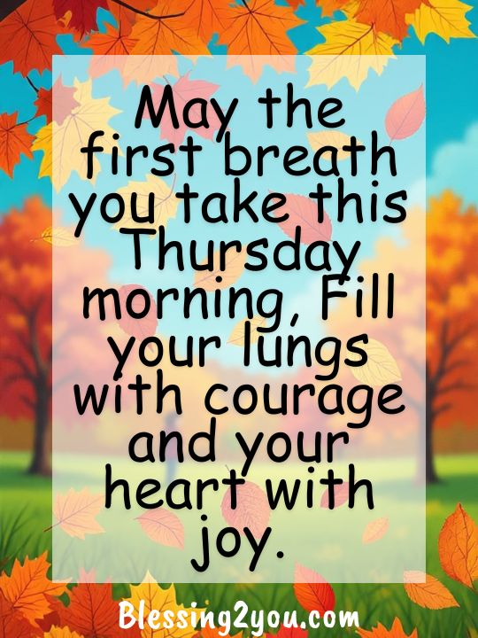 Thursday Morning Blessings
