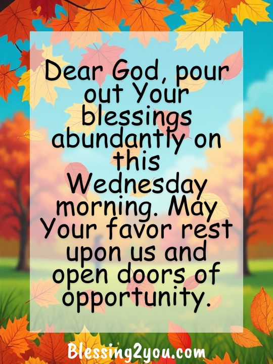 Wednesday Blessings And Prayers