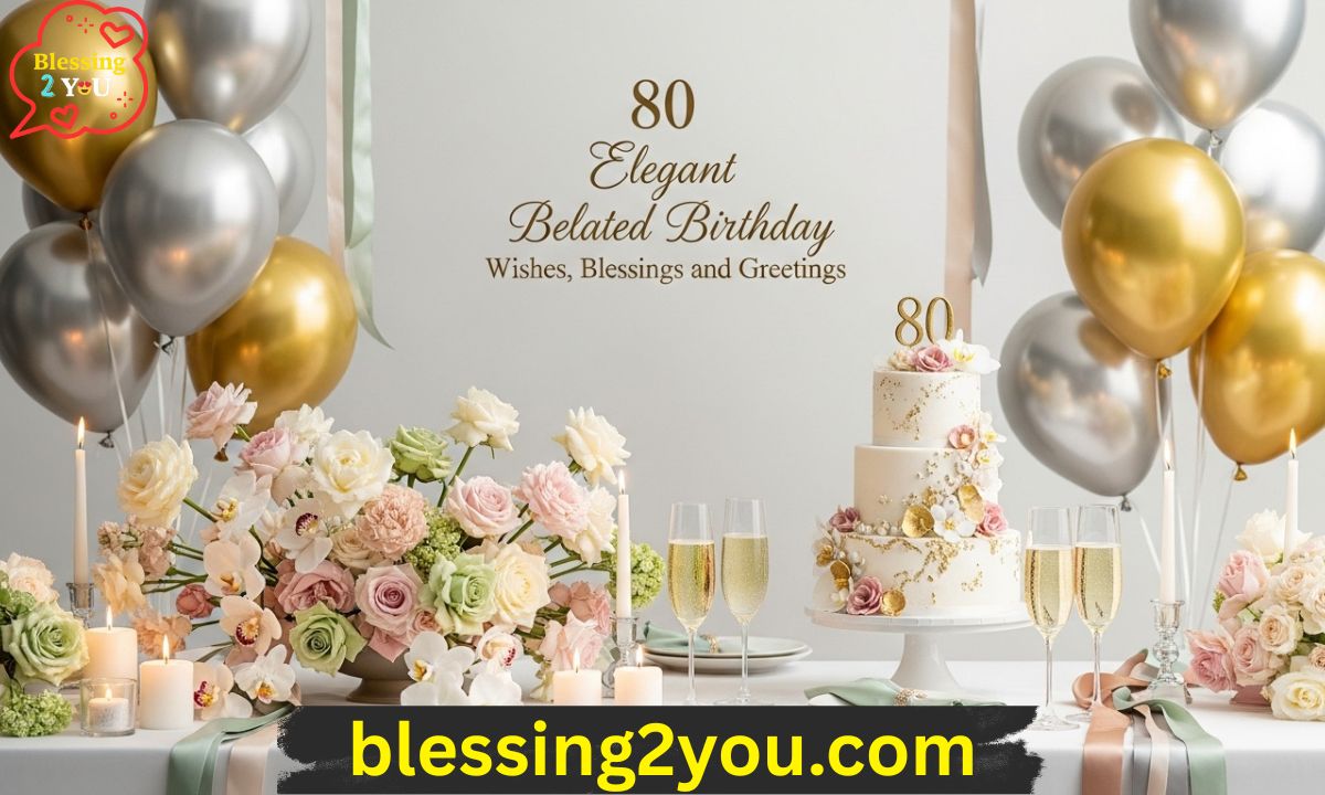 80 Elegant Belated Birthday Wishes, Blessings and Greetings