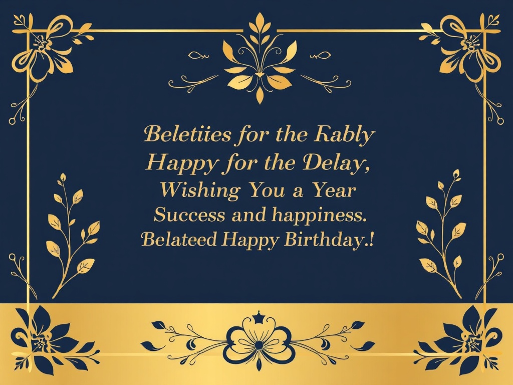 Belated Happy Birthday Wishes for Your Boss